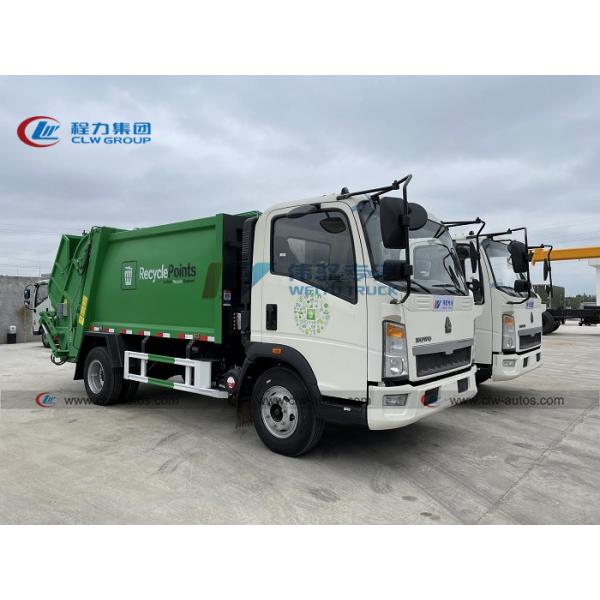 Quality Howo LHD 6m3 Hydraulic Compression Garbage Truck wholesale