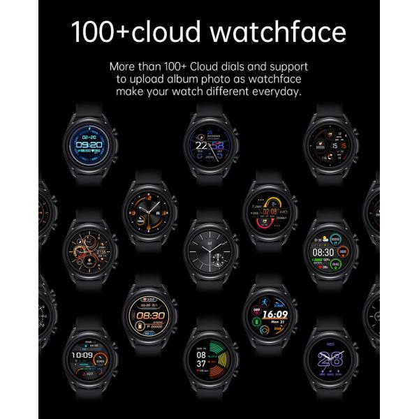 Smart Sports Bracelet Heart Rate Android Smart Watch 1.28 Full Circle Full Touch