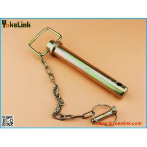 Red handle hitch pin 1-1/4X8" with Linch Pin for tractor accessories
