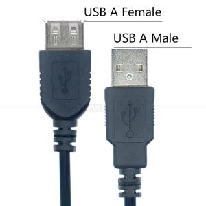 1M 2M 3M 5M Data Charging Type A USB 2.0 Male to USB Female Cable for Computer