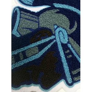 130X30mm PMS Double Layer Chenille Patch With Heat Cut Border