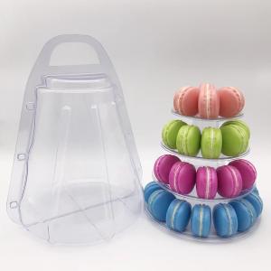 Custom PET Transparent Macaron Display Rack With Macaron Inner Tray And Macaron
