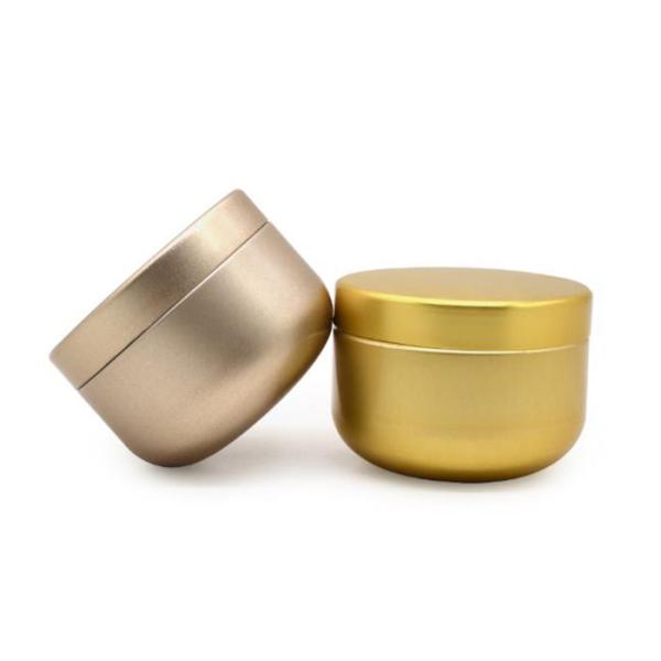 Quality Food Grade Portable Aluminum Packaging Jars , Cosmetic Cream Jars With Screw Cap wholesale