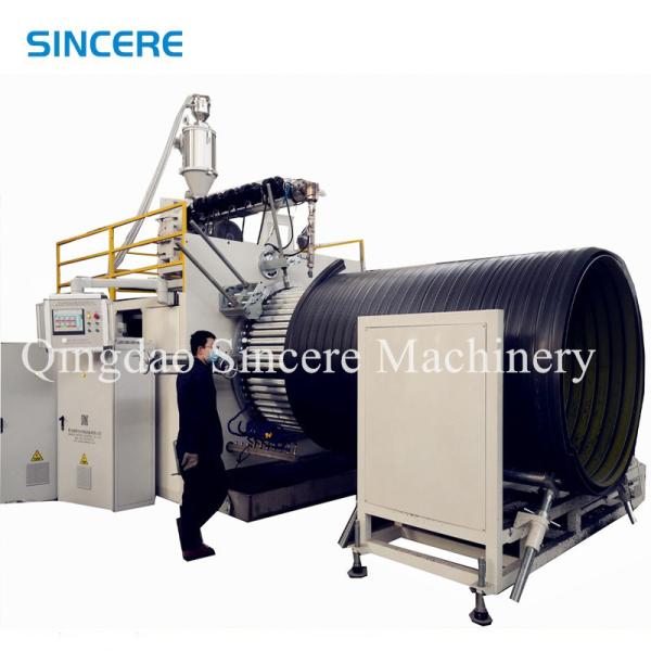 PLC Thermoplastic Spiral PP PPR PE PVC HDPE Pipe Production Line Machine Extruder