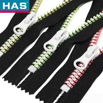 Quality #10 Plastic Zippers Lightweight Black Invisible Zipper Two way wholesale