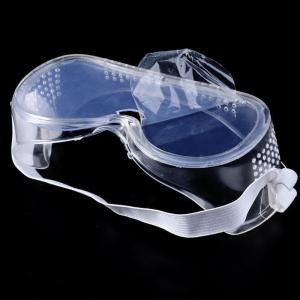 Transparent Medical Safety Goggles Scratchproof Windproof With Elastic Belt