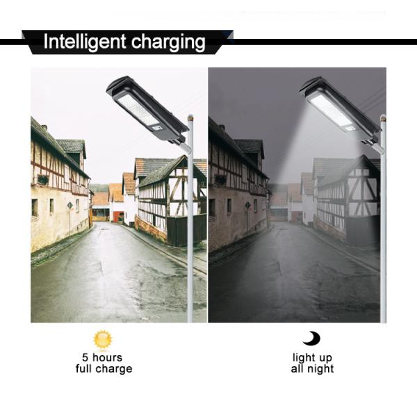 Aluminum Alloy All In One Solar LED Street Light 20w 60w 300w 170lm/w