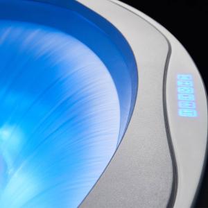 Double Whirlpool Freestanding Soaking Bathtub Color Round Shape