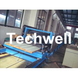Caterpillar Type PU Sandwich Panel Making Machine For Sandwich Panels With