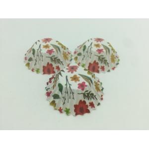 Romantic Rose Colored Paper Cupcake Liners Greaseproof Food Grade Tray