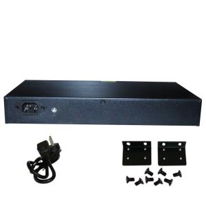 High quality RACK 24port POE+2xGE UPlink+2GE SFP POE Etherent switch 250m for IP