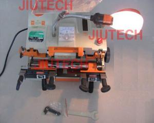 China Automatic Auto Corner Key Cutting Saw Machine With External Cutter DC 12V 180W on sale
