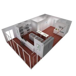 Modular 40FT Flat Pack Steel Container Villa House With Fast Installation