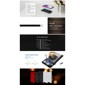 8000mAH Keychain Wireless Power Bank with Woven Pattern