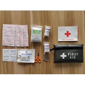 China 600D Blue / Black / Red First Aid Bag With 5X5CM Non Woven Wound PAD on sale