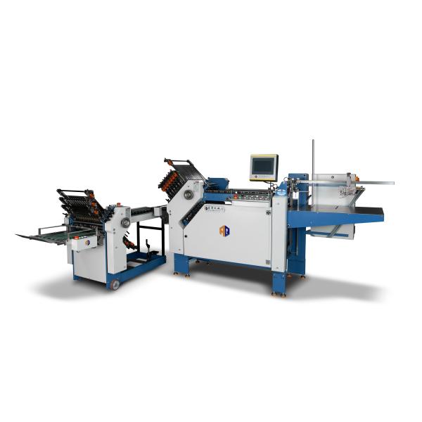 Cheap Reliable Performance A3 Sheet Inserts Folding Cross Fold Leaflets Folding Machine With Double Sheet Detection Unit for sale