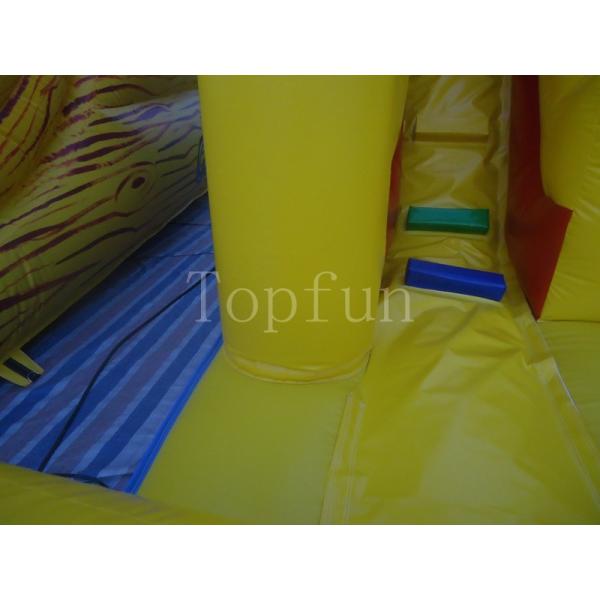 SpongeBob Multifunctional Inflatable Water Slide With Basket Hoops PVC Tarpaulin