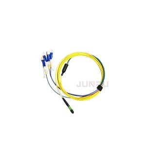 LC UPC Fan Out MM Fiber Optic Patch Cord G657A2 G652D OM3 OM5 MPO SM 10M