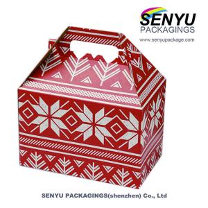 Candy Gable PVC Window Box Packaging With 4c Printing Christmas Holiday