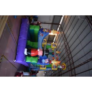 Commercial Magic Circle Inflatable Dry Slide / Monkey Bounce House