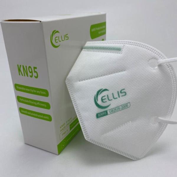 Green Color Breathable With Speacial Design Logo 5-layer Disposable Kn95