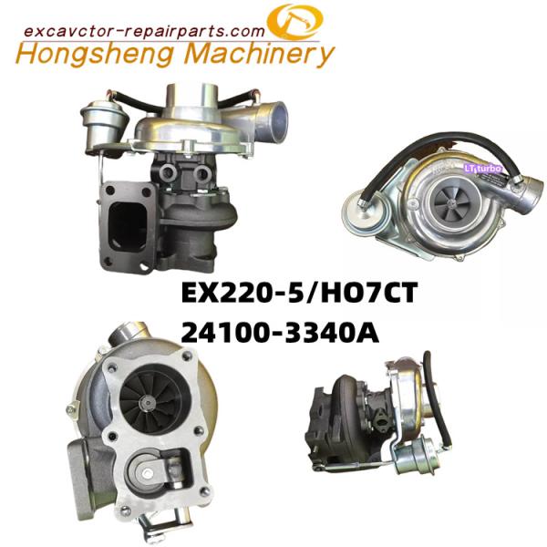 Quality Isuzu H07CT EX220-5 Excavator Turbocharger H07CT H07C-TD Engine 24100-3340A wholesale