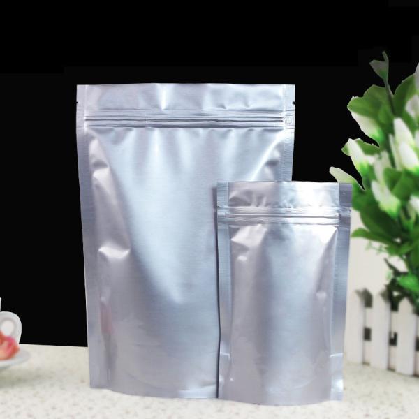 Quality Airtight Stand Up Foil Pouch Packaging Vertical Silver Aluminum Foil Bag With k And Spout wholesale