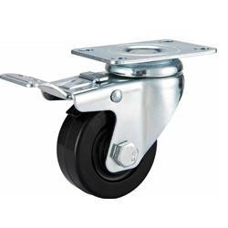 Cheap 04-Medium duty caster Locking Eletroconductive rubber caster for sale