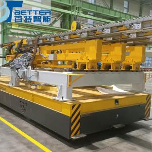 Motorized 20t Transfer Cart for Handling Material Rail Trolley Handling Railer