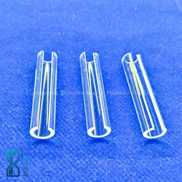 Quality High Transparencye Fused Silica Custom Semicircular Quartz Tubes Glass Pipe wholesale
