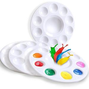 Customized Color Art Painting Tools Molded Plastic Paint Palette Tray Pallets