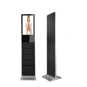 22'' LCD Newpaper Digital Signage Kiosk Information 10 Point For Shopping Mall