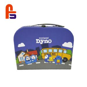 Light Cartoon Appearance With 200gsm 250gsm Coated Paper Cardboard Suitcase Box