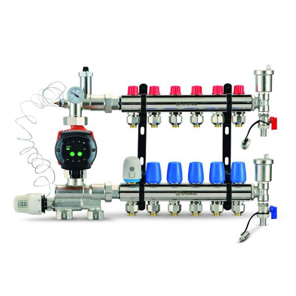 Quality Isolation Underfloor Heating Manifold Valves Water Distribution Manifolds Controller wholesale