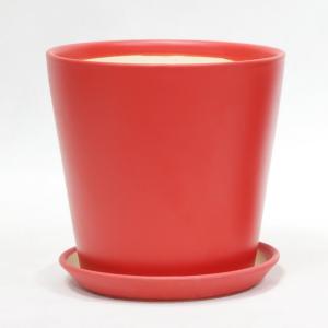 Glossy Single Lightweight Indoor Ceramic Pots With Drainage Tray