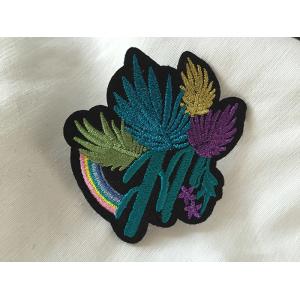 Metal Thread Custom Embroidered Patches Sew On Cloth Badges Nice Design