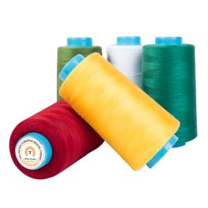 100% Polyester Staple Fiber Spun Poly Thread 4000Y 5000Y 10000Y