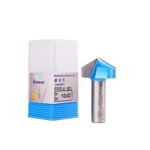 Antirust Practical V Slot Milling Cutter , V Type Woodworking Router Bit