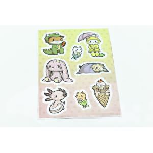 CMYK Printing Die cut 150mm PVC Sticker Waterproof