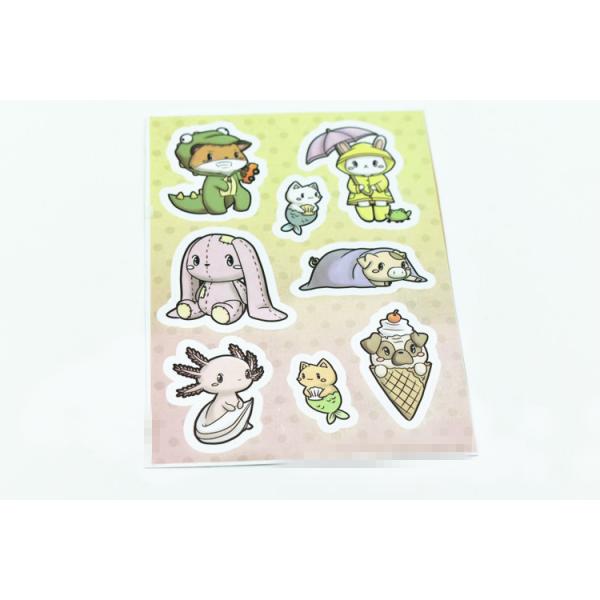 Quality CMYK Printing Die cut 150mm PVC Sticker Waterproof wholesale