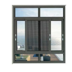 Australian Standard Aluminum Sliding Window with Mosquito Net Modern Design