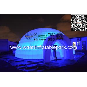 Waterproof LED Inflatable Igloo Tent , Lighting Inflatable Bar Tent