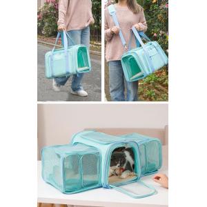 Expandable Cat Dog Soft-Sided Pet Travel Carrier Bag With Removable Fleece Pad