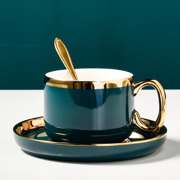 Classic Porcelain Cup And Saucer Set Coffee Tea Cup With Plate Father'S Day Gift Ideas