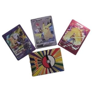 Hot Gold Foil English Version Pokemon Cards 55pcs with Customizable Rulebook