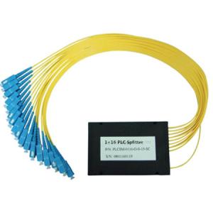 Fiber Optic 1x16 ABS Box PLC Splitter SC/UPC SM G657A1 1 Meter LSZH 2.0mm