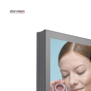 75 Inch Indoor Totem Digital Signage Floor Standing Aluminum Profile