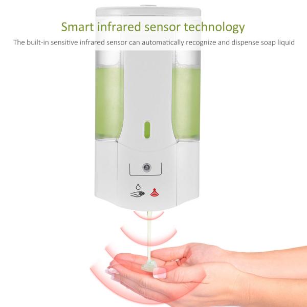 Quality Wall Mounted Automatic Hand Sanitizer Dispenser Infrared Induction 400mL wholesale
