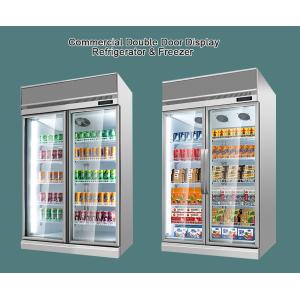 Commercial Beer Soda Soft Drinks And Cold Beverage Upright Display Coolers With