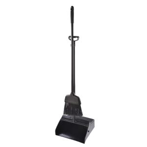 China Commercial Metal Heavy Duty Long Handled Dustpan And Brush 30x26.5x80cm on sale